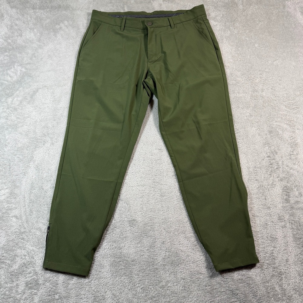 Primo Golf Jogger Pants Mens 34 Short Green Performance Stretch Lightweight